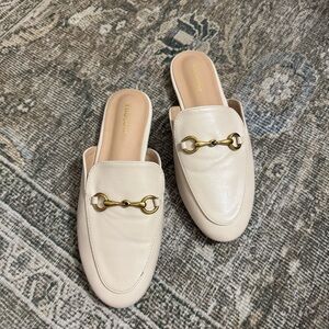 WHITE SLIP ON LOAFERS
